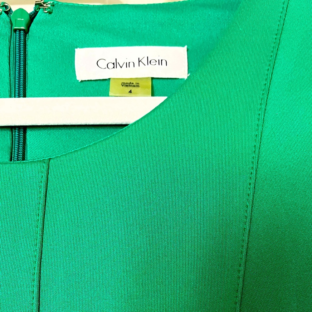 Calvin Klein Emerald-green A-line Dress - Picture 5 of 5